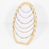 Gold Paperclip Chain Necklace- 3 sizes