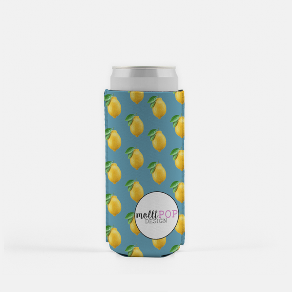 Lemon Zest for Life Skinny Koozie – molliPOPdesign